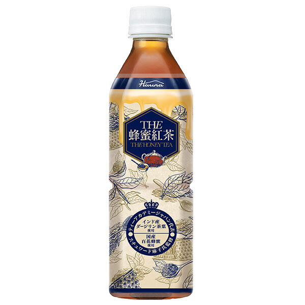 HARUNA(ハルナ) THE蜂蜜紅茶 500mlペットボトル×24本入×(2ケース)｜ 送料無料 茶飲料 はちみつ紅茶 ダージリン 甜菜 ハチミツ 紅茶 百花蜂蜜 ペットボトル 国産はちみつ
