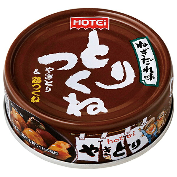ホテイフーズ とりつくね ねぎだれ味 70g×24個入×(2ケース)｜ 送料無料 缶詰 缶 やきとり おかず 保存食 惣菜
