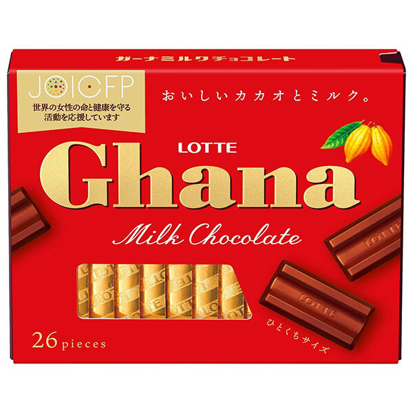 ロッテ ガーナ ミルク エクセレント 119g×6箱入×(2ケース)｜ 送料無料 お菓子 チョコ Ghana ひとくちサイズ ミルクチョコレート ロッテチョコ 4,954円
