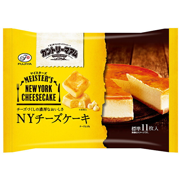 不二家 カントリーマアム マイスターズ NYチーズケーキ 107g×18袋入｜ 送料無料 お菓子 クッキー 袋 チーズケーキ