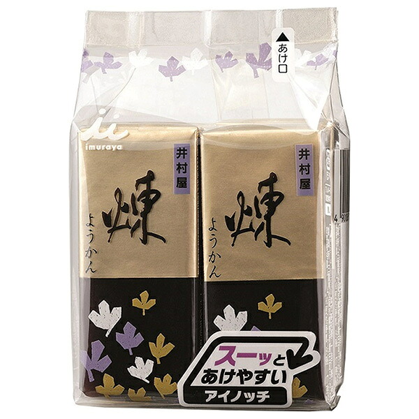 井村屋 ミニようかん 煉 (58g×4本)×12袋入×(2ケース)｜ 送料無料 羊羹 和菓子 お菓子 おやつ