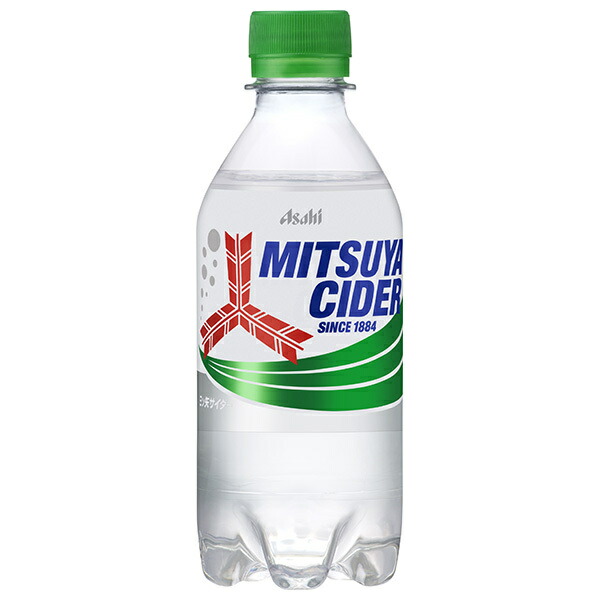 アサヒ飲料 三ツ矢サイダー 300mlPET×24本入×(2ケース)｜ 送料無料 炭酸飲料 三ツ矢 ソーダ PET