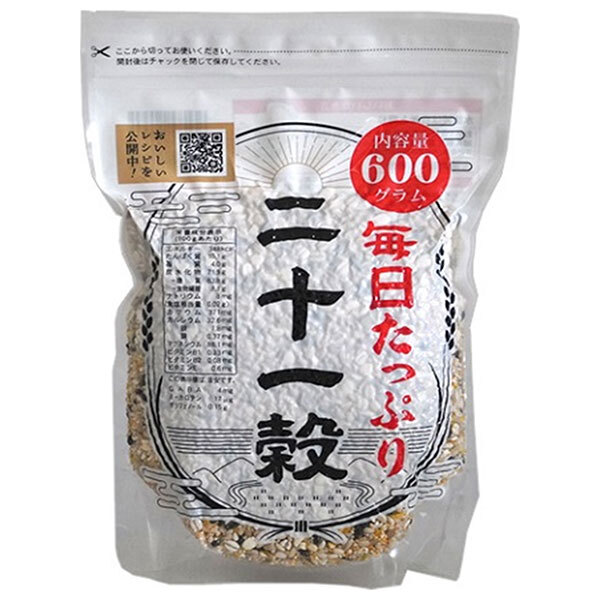 種商 毎日たっぷり 二十一穀 600g×6袋入×(2ケース)｜ 送料無料 一般食品 雑穀 穀物