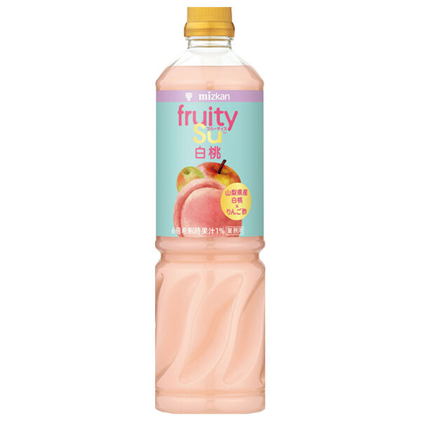 ミツカン 業務用 フルーティス りんご酢 白桃ミックス 1000mlペットボトル×8本入×(2ケース)| 送料無料 MIZKAN りんご酢飲料 食酢 PET 希釈用|のぞみマーケット店