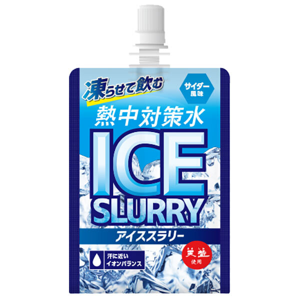 赤穂化成 熱中対策水 アイススラリー サイダー風味 120g×30個入| 送料無料 熱中症対策 アイス スラリー サイダー 塩分 シャーベット ミネラル補給 夏対策