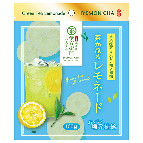 宇治の露製茶 伊右衛門 茶かほるレモネード 100g×12袋入×(2ケース)｜ 送料無料 嗜好品 茶飲料 茶葉 緑茶 袋