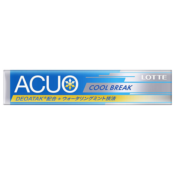 ロッテ ACUO(アクオ) COOL BREAK 14粒×20個入×(2ケース)｜ 送料無料 お菓子 ガム アクオ ACUO LOTTE