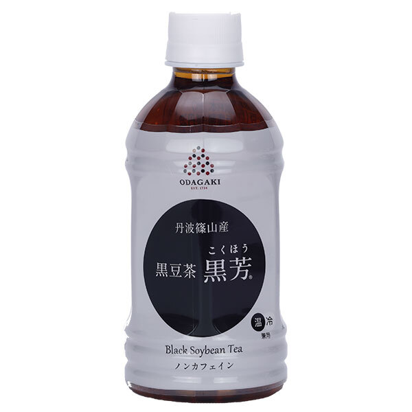 小田垣商店 丹波篠山産 黒豆茶 黒芳 350mlペットボトル×24本入×(2ケース)｜ 送料無料 丹波 篠山 黒豆茶 黒豆 丹波の黒豆 国産 健康茶 ノンカフェイン ティー お茶