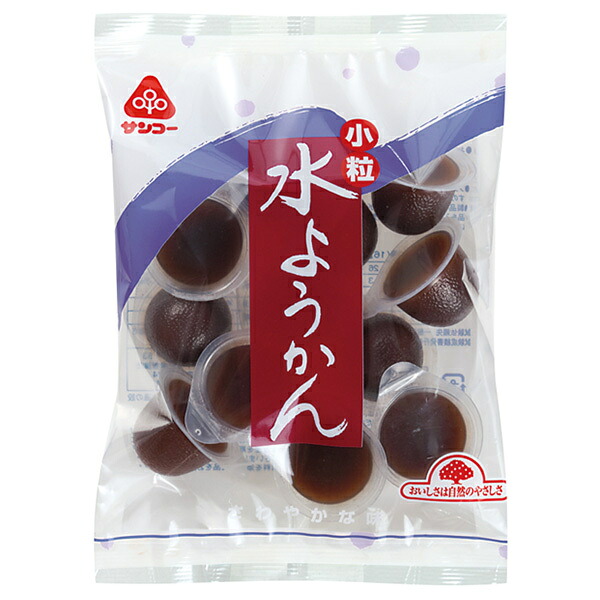 サンコー 小粒 水ようかん 12個×12袋入×(2ケース)| 送料無料 お菓子 おやつ 羊羹 ようかん 生菓子