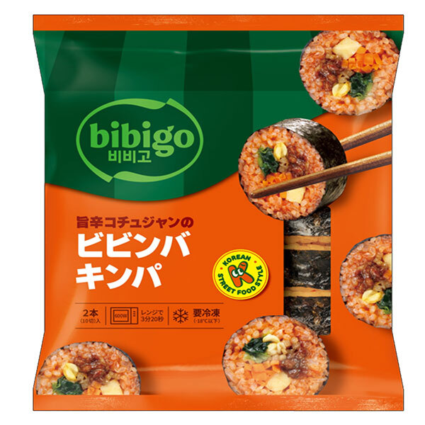 CJジャパン bibigo 旨辛コチュジャンの ビビンバ キンパ 250g×18袋入 冷凍商品| 送料無料 ビビゴ キンパ 韓国のり巻き コチュジャン ビビンパ|のぞみマーケット店