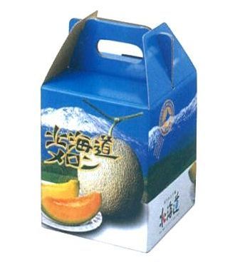 楽天市場】メロンギフト箱 北海道メロンD2 2玉用手提箱（5枚
