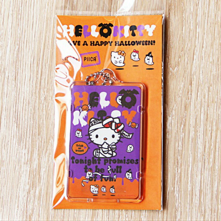 楽天市場 ハローキティ ハロウィン Piica ピーカ クリアパスケース 光る パスケース 定期入れ Icカード Suica Pasmo 自動改札 コンビニ決済 Nanaco Waon 社員証 Idチェック 電子マネー カード決済 Led 非接触型 Piica サンリオ キティ Pcpデザインストア 楽天市場店
