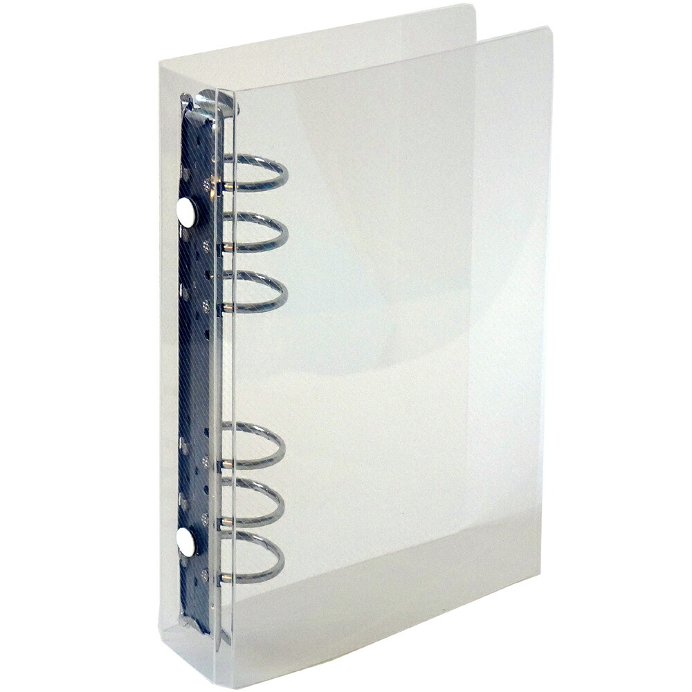 楽天市場】バイブル6穴 保存バインダー（太）R-25 透明-ブルーHB-215