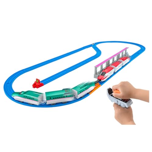 タカラトミー(TAKARA TOMY) プラレール キミが運転連結グリップマスコン E5系新幹線＆E6系新幹線セット 電車 列車 おもちゃ 3歳