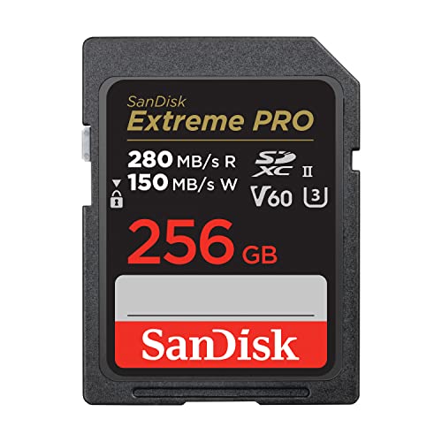 SanDisk 256GB Extreme PRO SDXC歌留多 SD歌留多 SD歌留多 V60記憶装置歌留多 6K \u0026 4K UHD 最大限度2