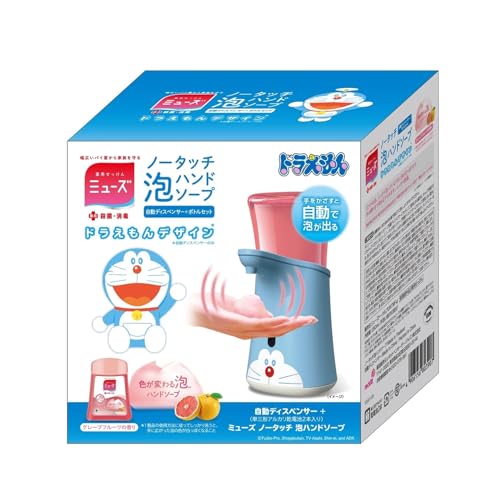 楽天市場】ミューズ ノータッチ ドラえもん 自動ディスペンサー 本体 +