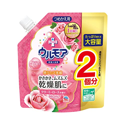 楽天市場】ウルモア 高保湿入浴液 クリーミーローズの香り 600ml