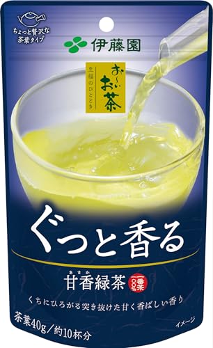 伊藤園 おーいお茶 至福のひととき ぐっと香る 甘香(あまか)緑茶 40g×10袋