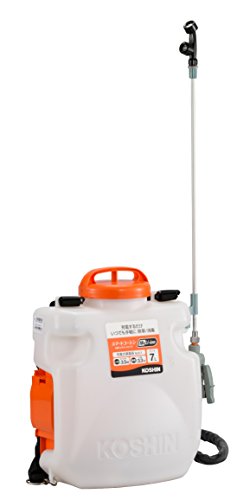 工進(KOSHIN) 18V 2.0Ah 充電式 噴霧器 タンク 7L SLS-7 バッテリー・充電器付 ダイヤフラム ポンプ 背負い 消毒 防