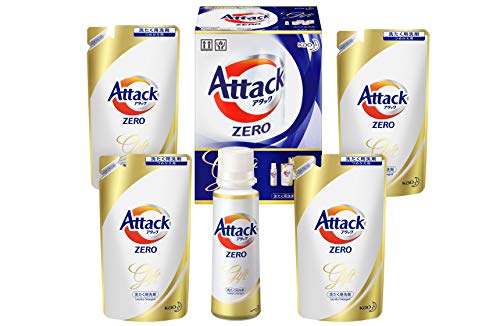 洗剤ギフト アタックZERO 400g*1本 つめかえ360g*4袋 (抗菌+プラス 24時間部屋干し臭を防ぐ)