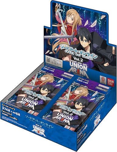 バンダイ (BANDAI) UNION ARENA ブースターパック ソードアート・オンラインVol.2EX08BT(BOX)16パック入り画像