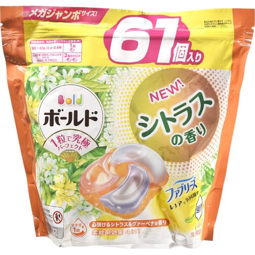 ボールド ジェルボール 4in1 シトラス&ヴァーベナ 詰替 87個×5 Amazon | P&G ジャパン ボールド ジェルボール 4in1 シトラス