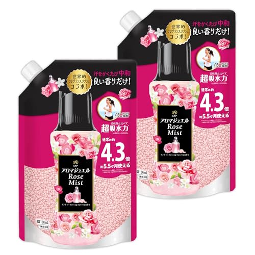 レノア ハピネス アロマジュエル 香り付け専用ビーズ アンティークローズ＆フローラル 詰め替え 1810mL&times;2袋まとめ買い [大容量]｜NRFオンラインショップ