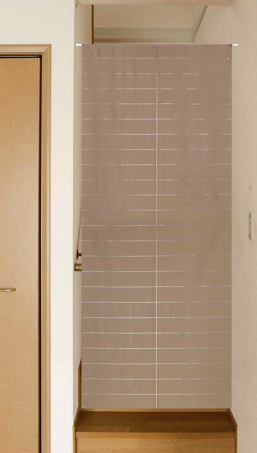 楽天市場 間仕切り スクリーン のれん 目隠し パーテーション 玄関や階段下 リビング階段に最適 ロング 断熱 無地 お好みの長さにカットできる カーテン 100 240cm 日本製 エヌズファーニチャー