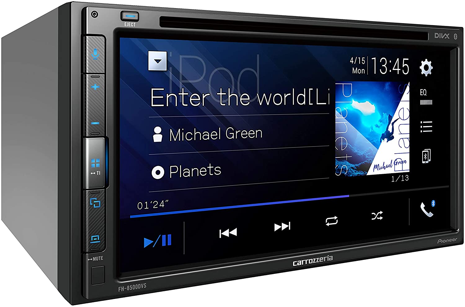 カロッツェリア パイオニア カーオーディオ Bluetooth CD 2DIN AppleCarPlay AndroidAuto対応 DVD USB  FH-8500DVS