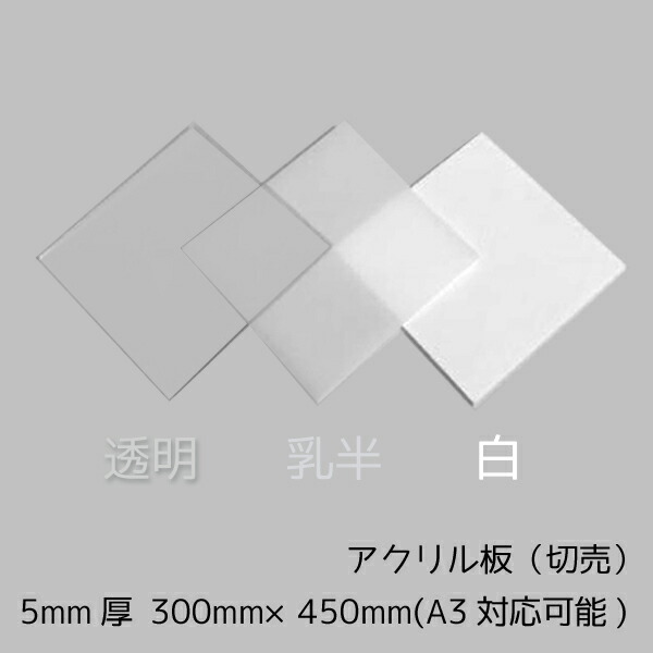 【楽天市場】アクリル板 2mm厚 100mm×100mm 1枚【透明/白/乳半