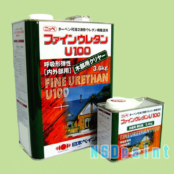 \u003cBR\u003eファインウレタンU100 \u003cBR\u003e木部用せつ然たる全艶消 4kg書き割り\u003cBR\u003e(3.6kg+固くなる剤0.4kg)\u003cBR\u003e【日本えの具】