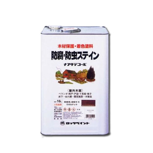 防腐・防虫ステイン 4L(各色） 木材保護塗料【油性・着色】【ロックペイント】旧・ナフタデコール