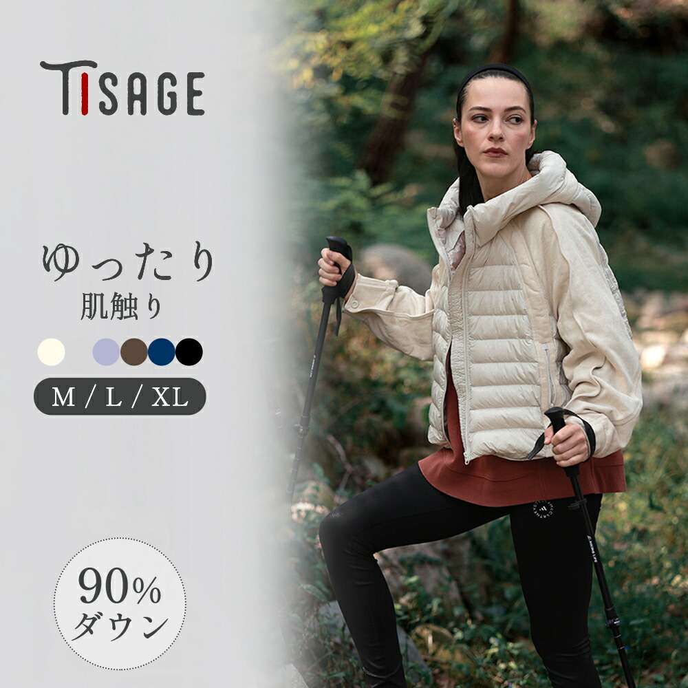 Tisage 上衣 レディース 遊撃手 落ちこむ90% アウター 秋 冬 厚地の外套 遊撃手落ちこむ 大層らしい大きさ 今めかしい 防寒 差し上げ物 差し上げ物 2025新作 新発売 本物の落ちこむ 春先アウター