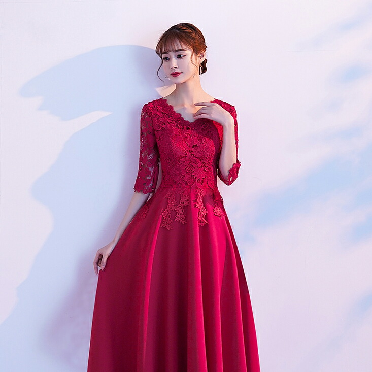 カラードレス パーティードレス 演奏会 花嫁 ロングドレス Aラインドレス 結婚式 イブニングドレス 二次会 カクテルドレス 発表会 コンサート 披露宴
