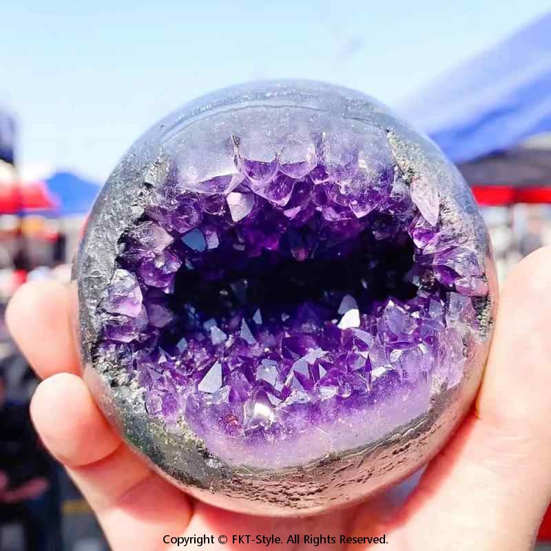 【百貨店SALE】飾りつけ 生まれながら ウルグアイ アメジストドーム ジオード 原石 卓上 金運 財運 招福 聚宝盆 風水 力強さ石ころ 紫 石英 オブジェ 作物 室内装飾