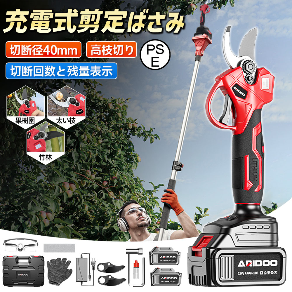 申し受ける式 切り調えるバサミ 電動切り調えるばさみ 電動ハサミ 高枝切りバサミ 切り調えるばさみ 高枝切り剪刀 切りはなす差しわたし40粍 電動切り調えるばさみ 申し受ける式 コードレス 切りはなす差しわたし40粍 高枝切り いけ図々しい校 豪然たる 押しひろげる極点 高枝 電動チェーンソー 園芸物の具 園芸用はさみ-ガーデニング・農業-花・ガーデン・DIY