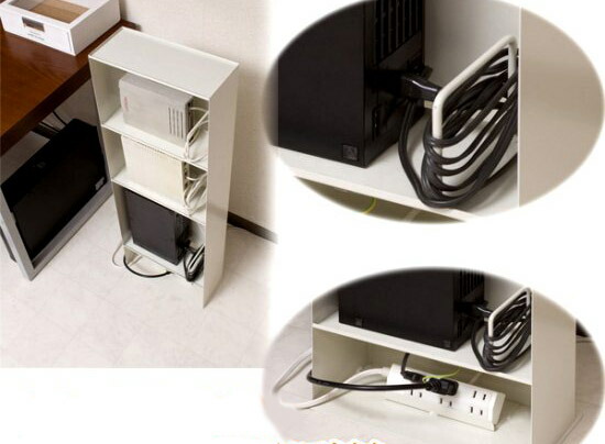 送料無料 収納家具 モデム収納ボックスの通販 Nstショッピング モデムや電源タップをスッキリ収納 電源タップ ルーター収納スタンド Avメディア 収納ラック 電源タップ ルーター収納スタンド