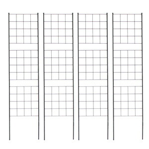 庭園駒寄せ 【貨物輸送無料】【アイアン駒寄せ 高さ176 か細い グラフ記録 4枚組 IF-GR025-4P】 ガーデニングフェンス か細い駒寄せ トレリス ラティス