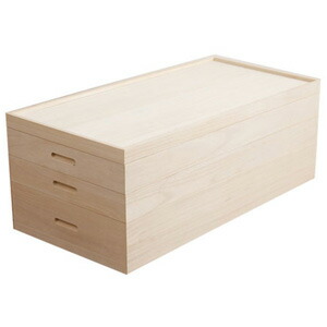 楽天市場】桐衣装ケース ◇送料無料◇【桐衣装箱3段 セミロング hi