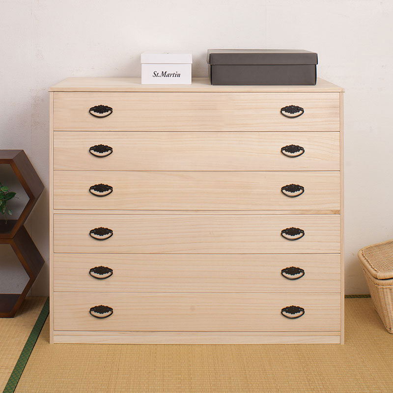 楽天市場】【送料無料・日本製】【桐引出しタンス6段 hi-rh0004】 国産