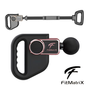マッサージガン【送料無料】【FitMatriX 筋膜リリースベルトガン FMX-2303】6段階振動 最大90cmのマッサージストラップ付き｜NSTショッピング