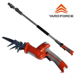 \ページ限定・マジッククロス付/ 充電式のこぎり【送料無料】【YARD FORCE 12Vコードレス高枝電動2WAYのこぎり】高枝も低木も切れる伸縮式 安心の国産刃 バッテリー式|NSTショッピング