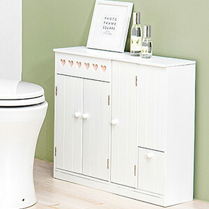 薄型トイレラック ホワイト 幅60 奥行16 完成品 【送料無料】 ［白家具 トイレラック 大容量 大人可愛い トイレ収納 オシャレ ホワイト トイレ収納ラック スリム 薄型トイレラック] 10,432円