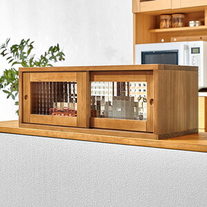 カウンタ上納める 幅60 MUD-6126 【貨物輸送無料】 ［喫茶店風 御厨子所仕合わせ カウンタ上仕合わせ]