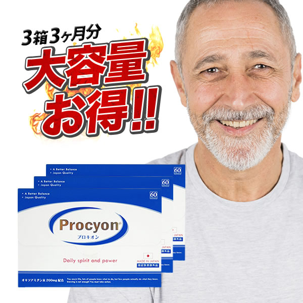 京福堂 プロキオン3箱 約3ヶ月分 にんにく 滋養強壮 飲みやすい 栄養 精 をだす 形 活力 イケてる男の新習慣 オキソアミヂン 男性
