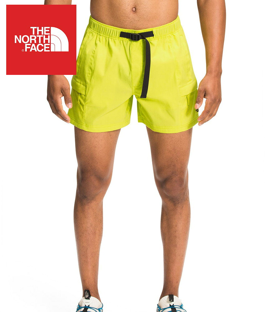 【P10倍!!要エントリー】The North Face (ザ・ノースフェイス)クラス V ベルト ショーツ(Class V Belted Trunk)メンズ (Sulphur Spring Green) 新品 (5inch) EU/USAモデル