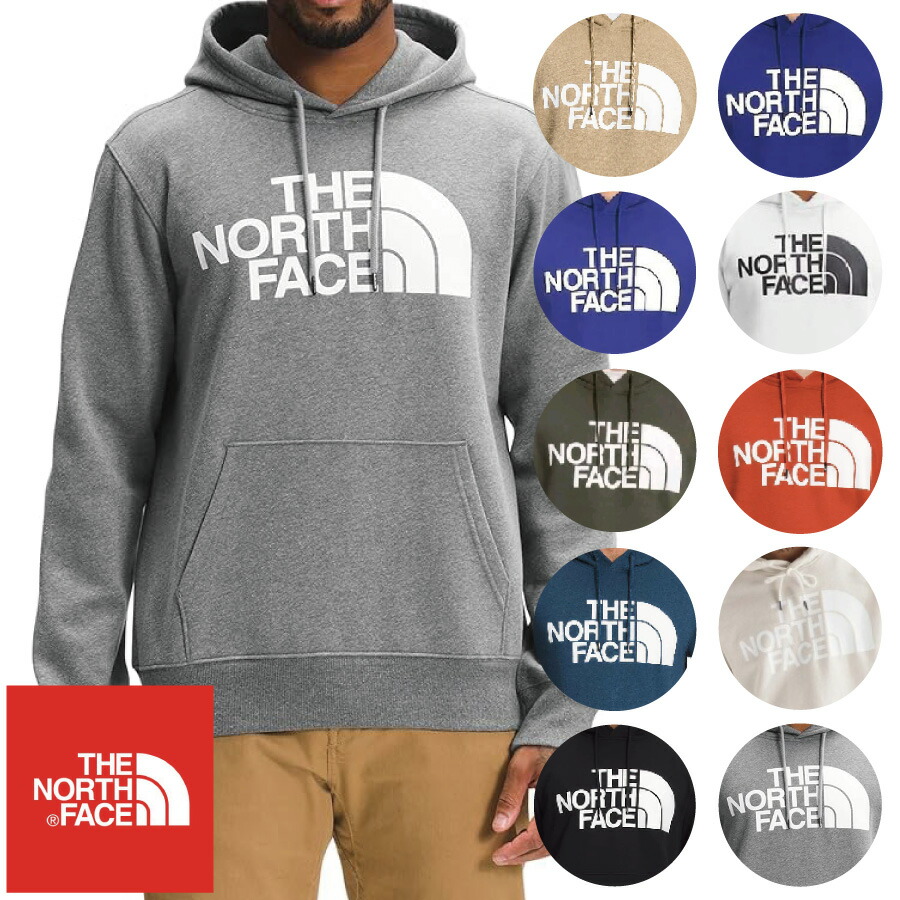 The North Face (ザ・ノースフェイス) フロントロゴプリント ティーシャツ スウエット フーディー パーカー 男女兼用 (Half Dome Pullover Hoodie)メンズ 新品 EU/USA模範例