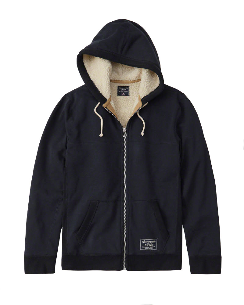 sherpa full zip jacket abercrombie