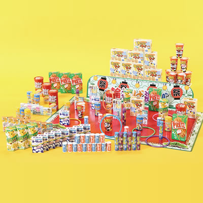 お菓子輪投げチャレンジ100