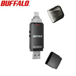 【送料無料】 バッファロー USB3.2(Gen2) Type-C/Aコネクター両対応 高速帯 スティック 500GB SSD-SDH500U3BA/D|OCNオンラインショップ 店